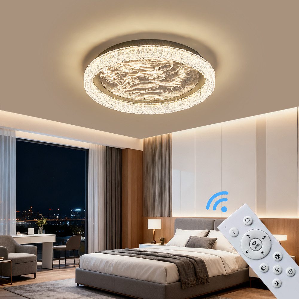Eurotondisplay LED Deckenleuchte LED Deckenleuchte Fernbedienung Lichtfarbe günstig online kaufen