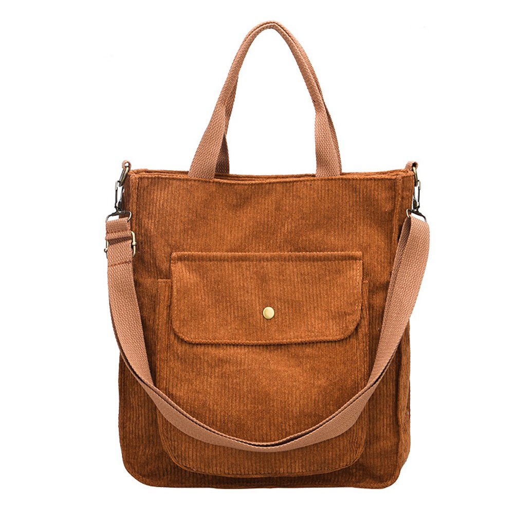 Coonoor Schultertasche Cord Umhängetasche Einkaufstasche Casual günstig online kaufen