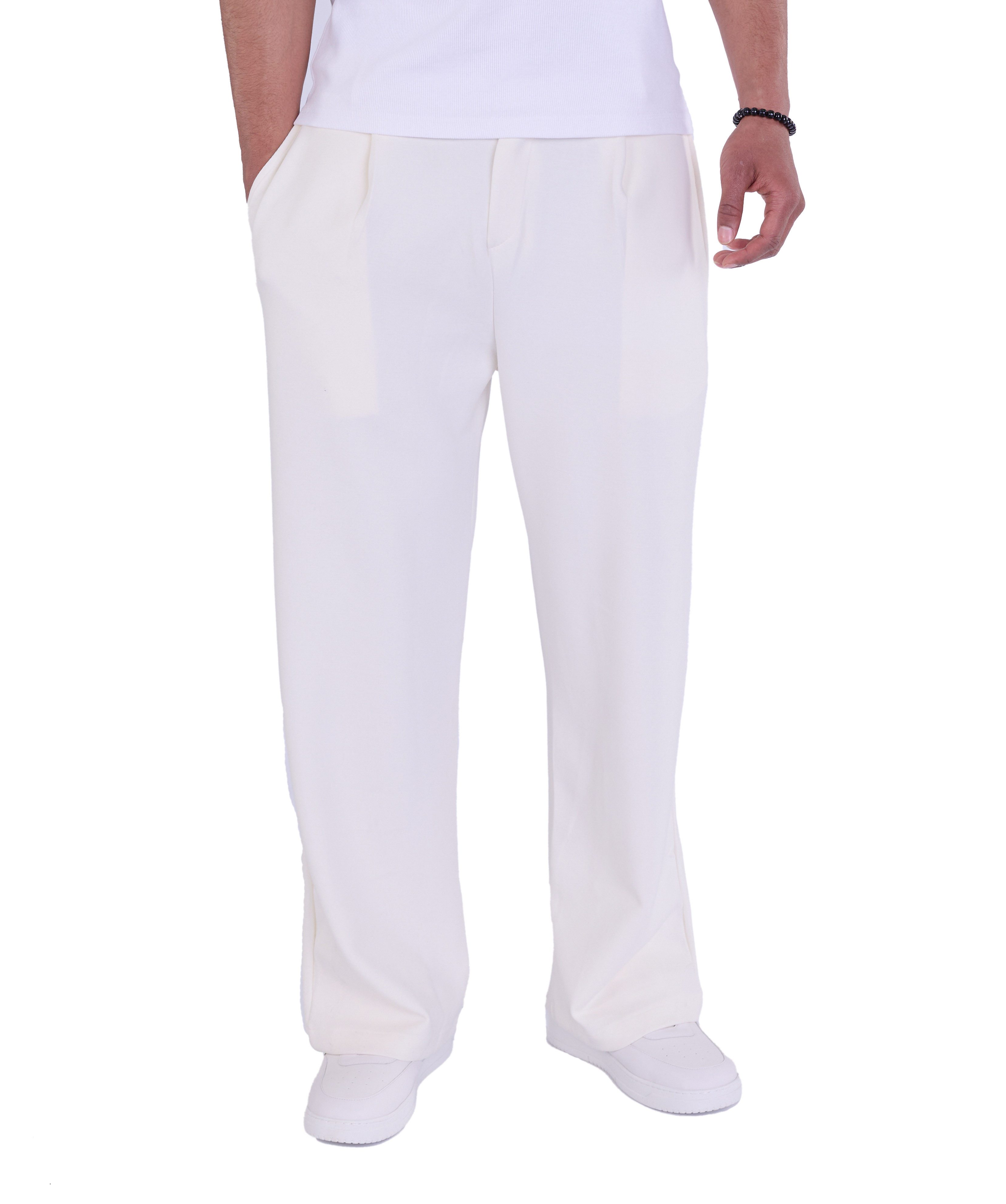 Denim Distriqt Stoffhose Feine Herren Baggy Stoffhose Loose Fit günstig online kaufen