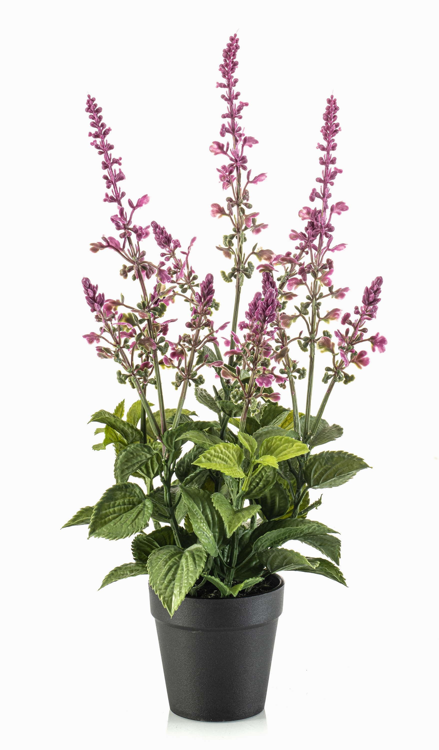 Kunstpflanze Künstlicher Salbei SWORTA im Dekotopf, Blüten, Mauve, 45cm Salbei, artplants, Höhe 45.0 cm