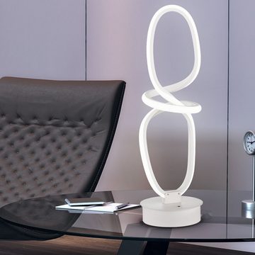 etc-shop LED Tischleuchte, Leuchtmittel inklusive, Kaltweiß, Warmweiß, Tageslichtweiß, Tischleuchte Schlafzimmer Tischlampe mit Fernbedienung