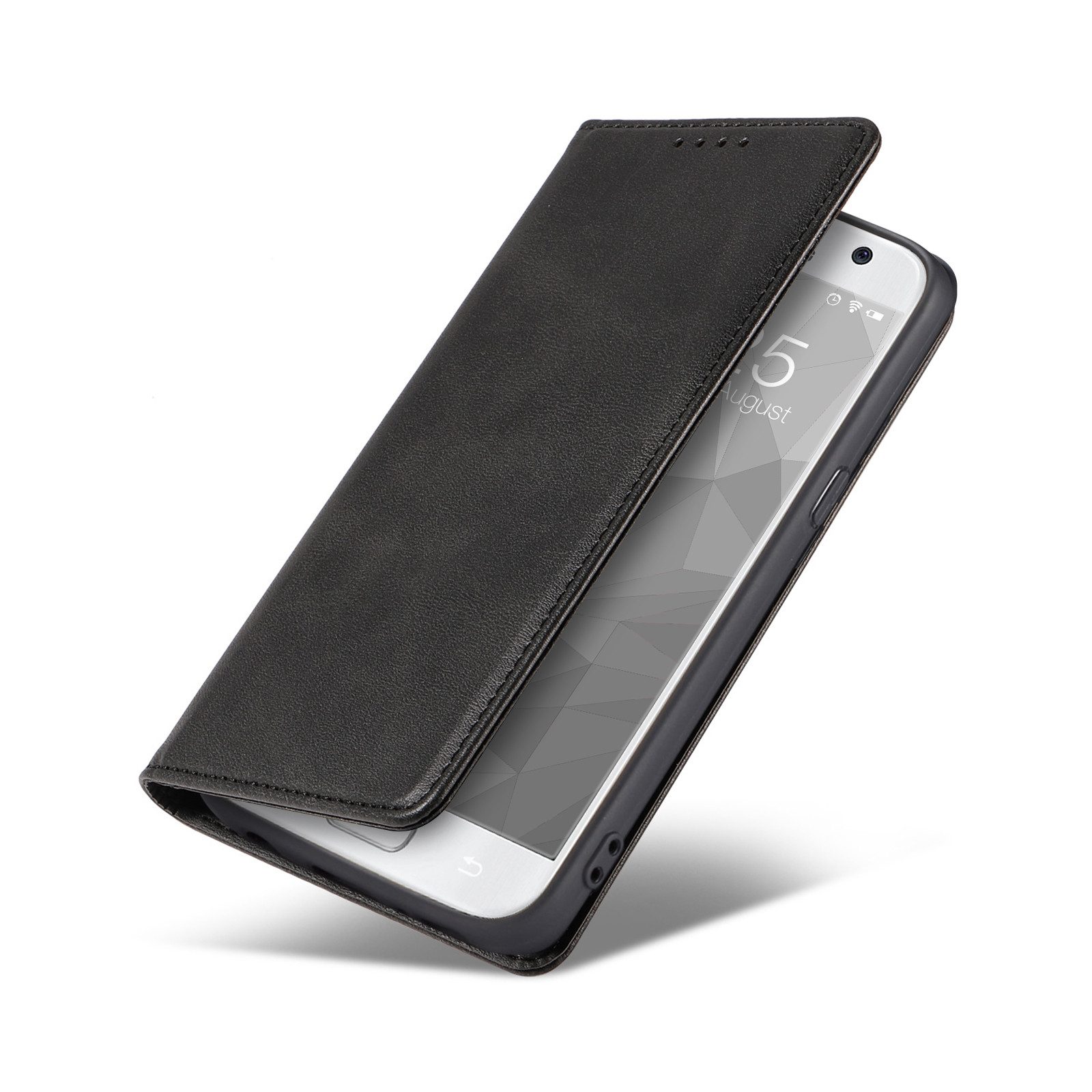 Tec-Expert Handyhülle Tasche Hülle für Samsung Galaxy S7 5.1 Zoll, 5.1", Cover Klapphülle Case mit Kartenfach Fliphülle aufstellbar – Bild 4 von 5