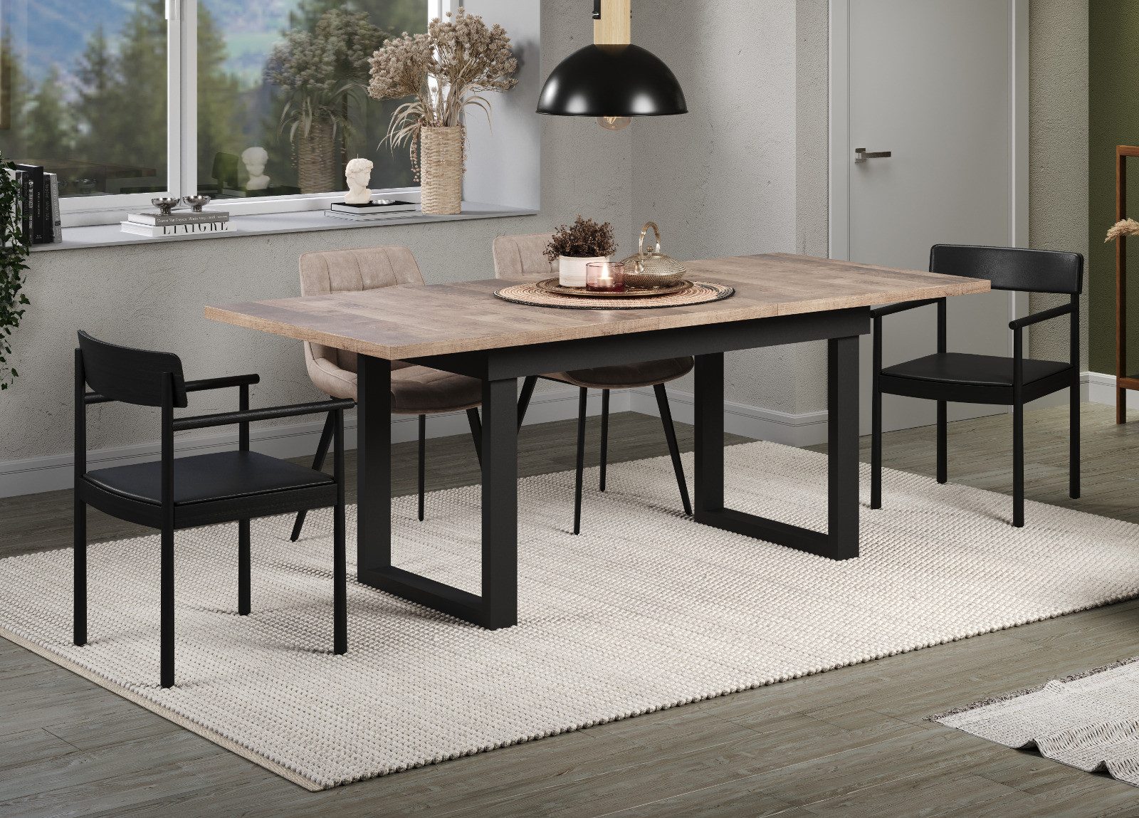 Furn.Design Esstisch Syncro (in Eiche Tabak günstig online kaufen