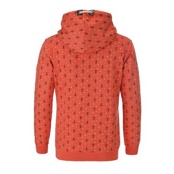 modAS Kapuzenpullover Damen Hoodie mit Anker-Print Maritim – Pullover Ankermotiv mit Kapuze