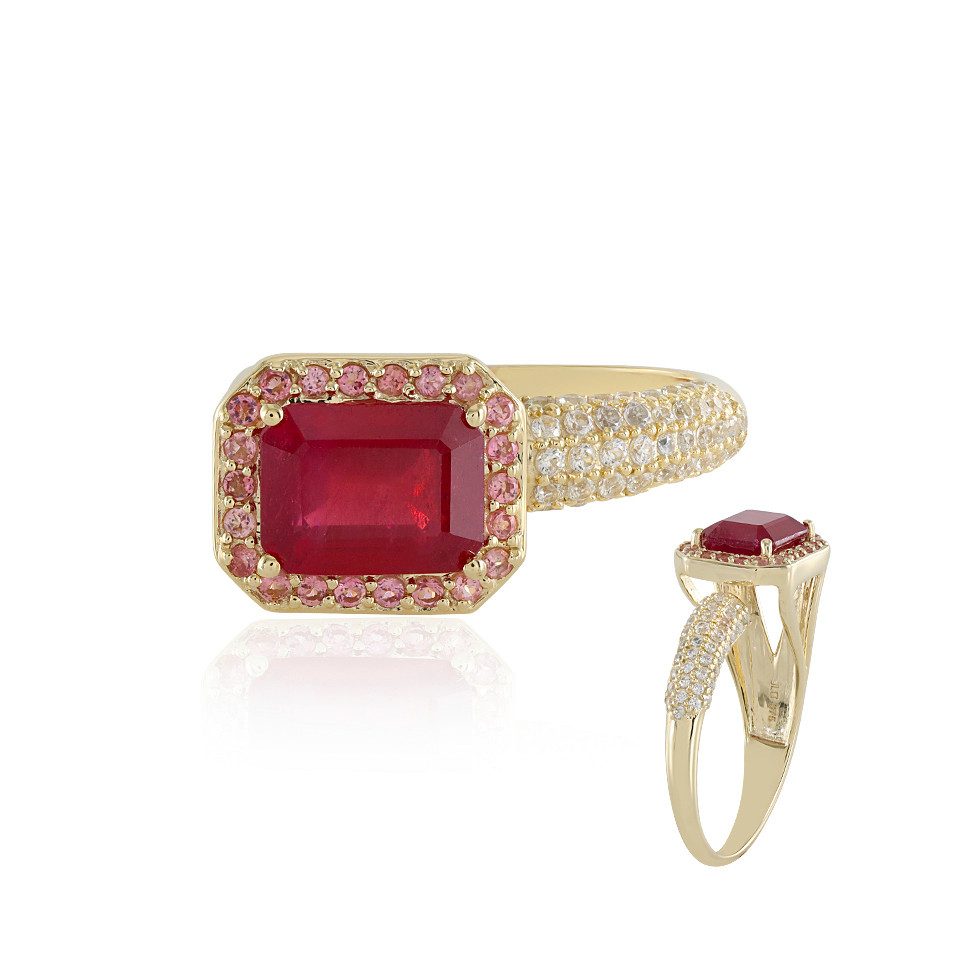 Goldring Madagaskar Bemainty Rubin 9K Gold Ring, 3,76g