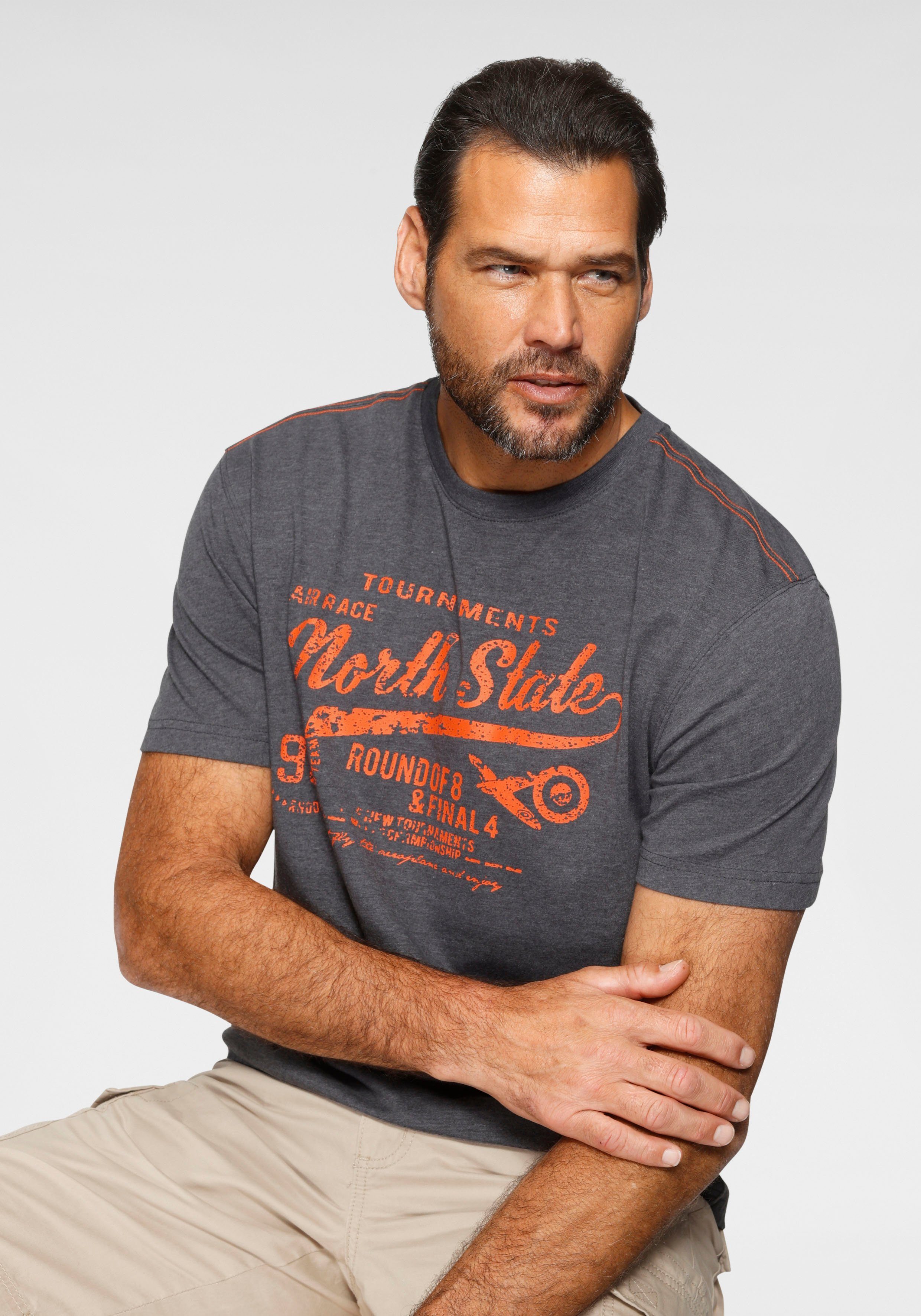 Man's World T-Shirt Kurzarm, bedruckt, Rundhalsausschnitt, günstig online kaufen
