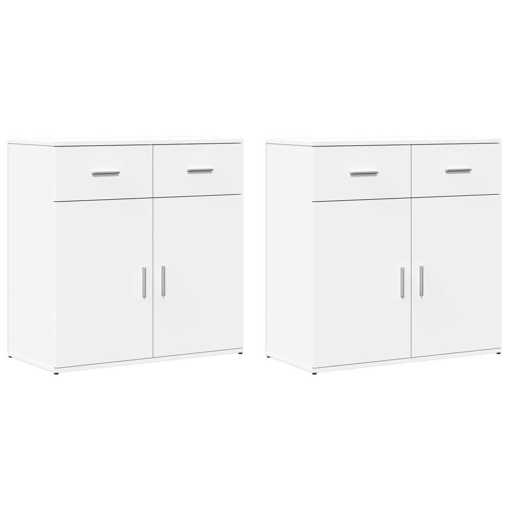 vidaXL Sideboard Sideboards 2 Stk. Weiß günstig online kaufen