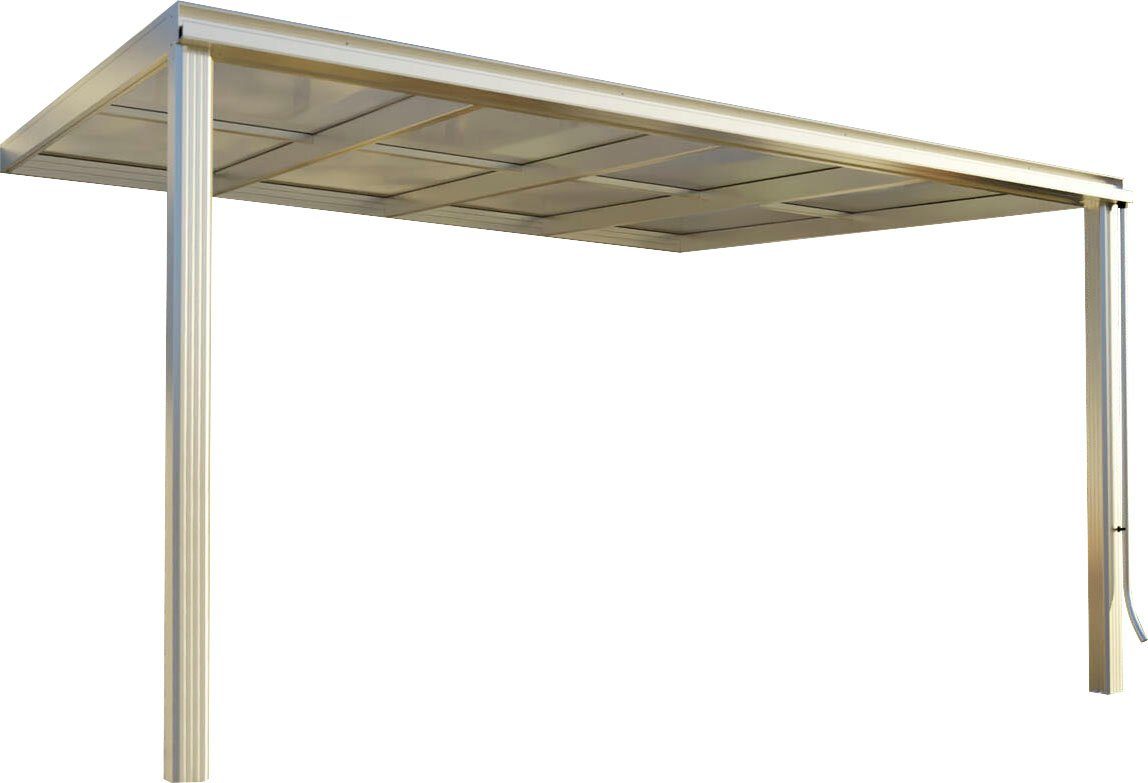 Beckmann Terrassendach Exklusiv Gr. 6, BxT: 407x321,7 cm, Bedachung Doppelstegplatten