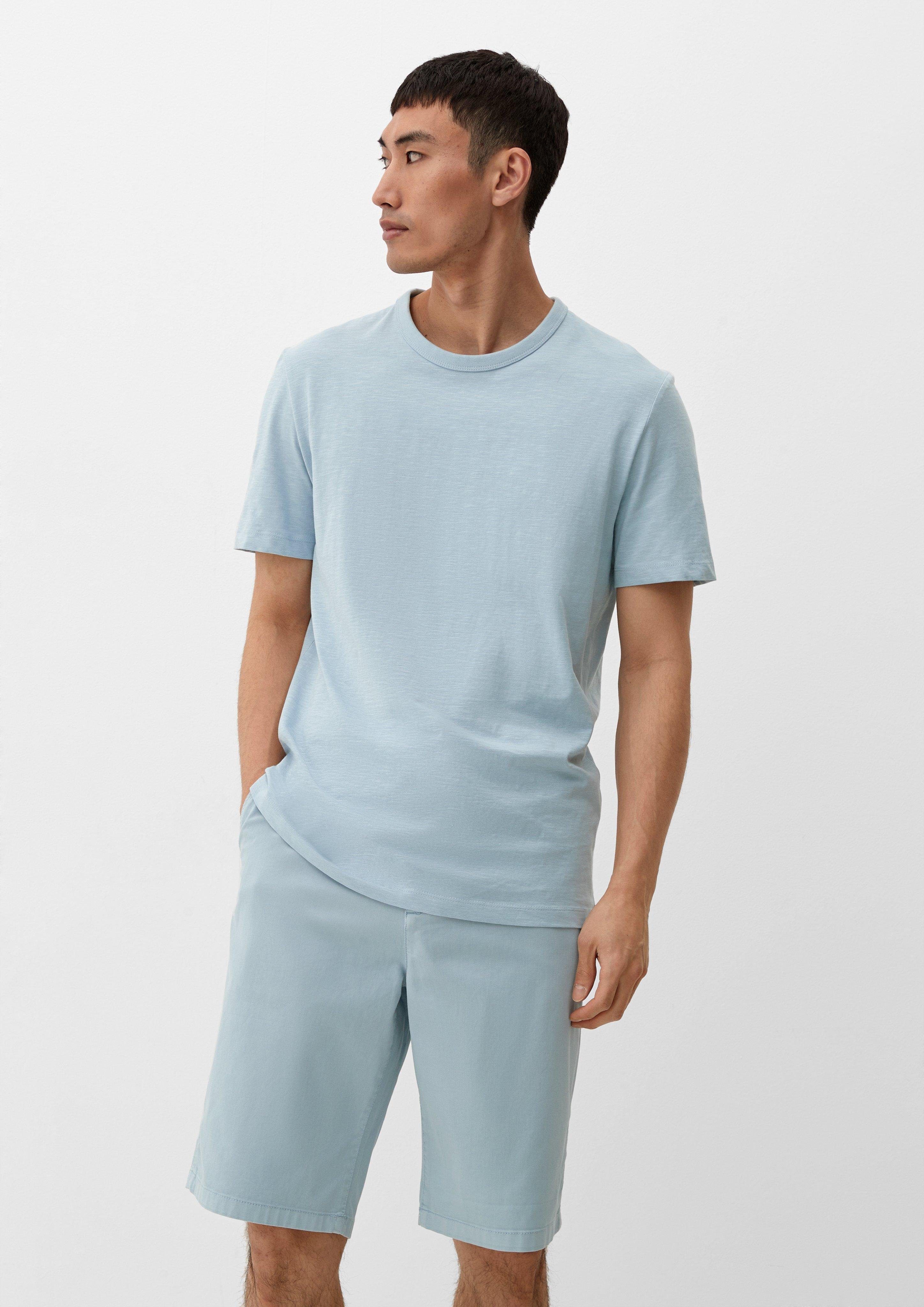 Relaxed: s.Oliver Bermuda Dye Garment mit hellblau Bermudas Durchzugskordel