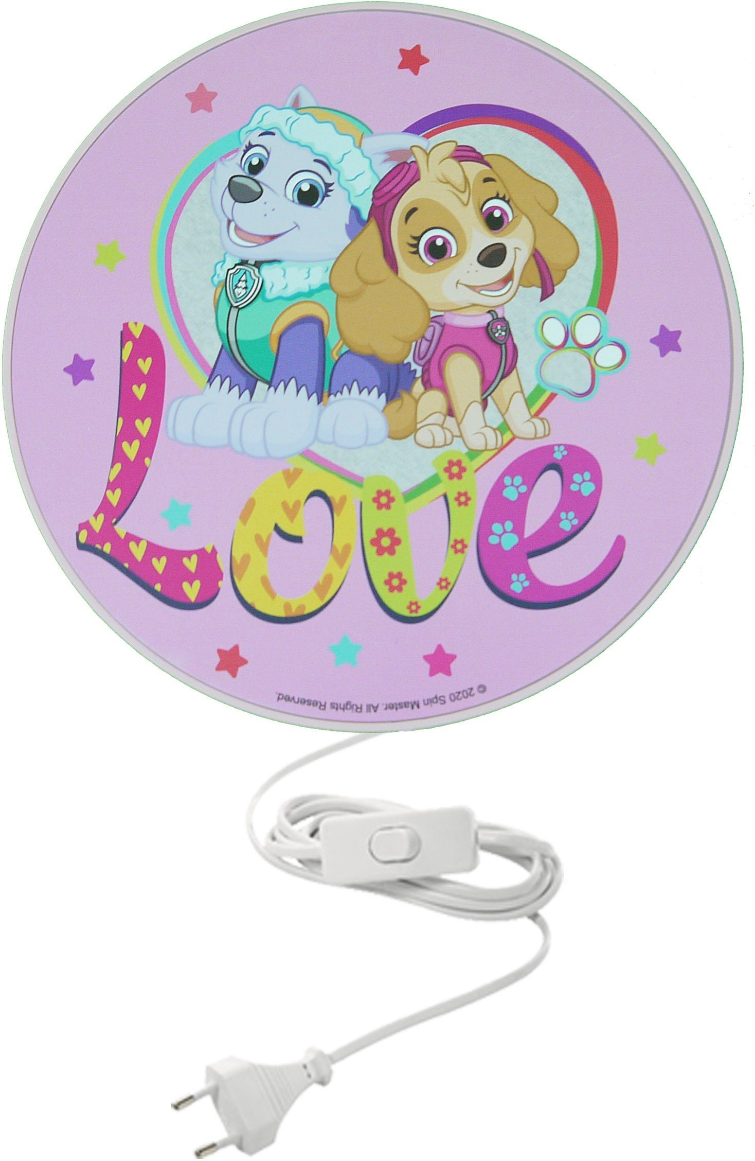 niermann Wandleuchte Pawsitive Pups, ohne Leuchtmittel, Wandleuchte Paw Pat günstig online kaufen