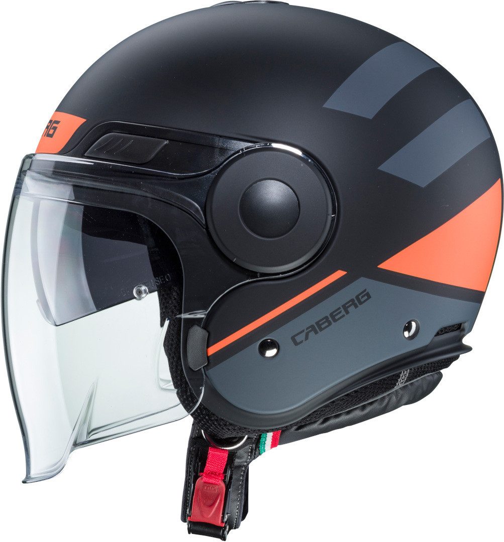Caberg Motorradhelm Uptown Loft Jethelm, Vorbereitet Für Kommunikationssystem,integriertes Sonnenvisier