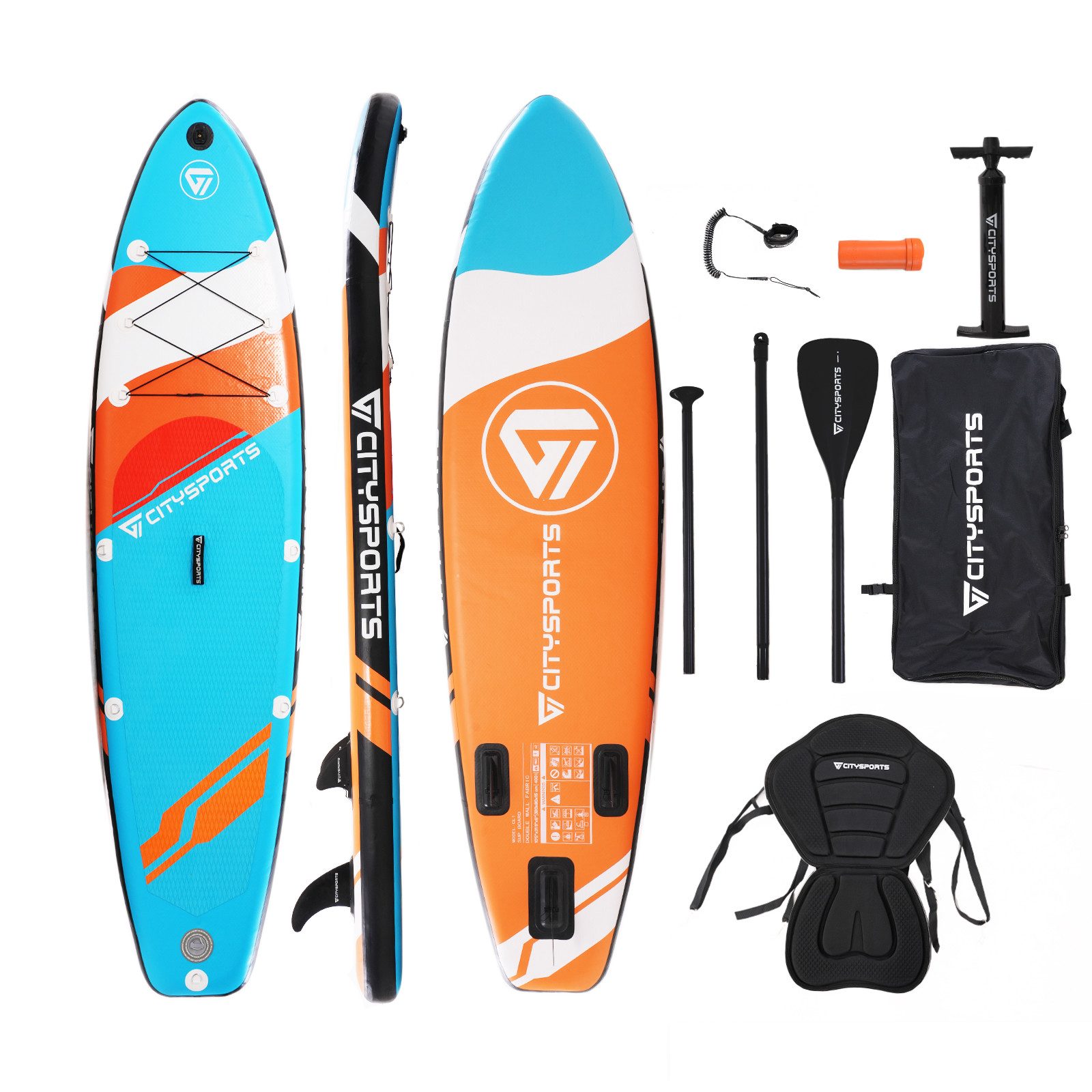 Stand Up Paddle Set 320x80x15 cm bis zu 160kg SUP-Board SUP-Paddel