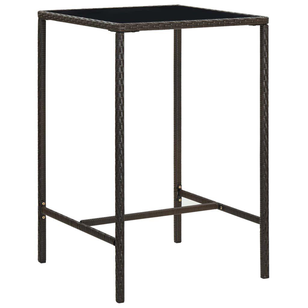 vidaXL Gartentisch Garten-Bartisch Braun 70x70x110 cm günstig online kaufen