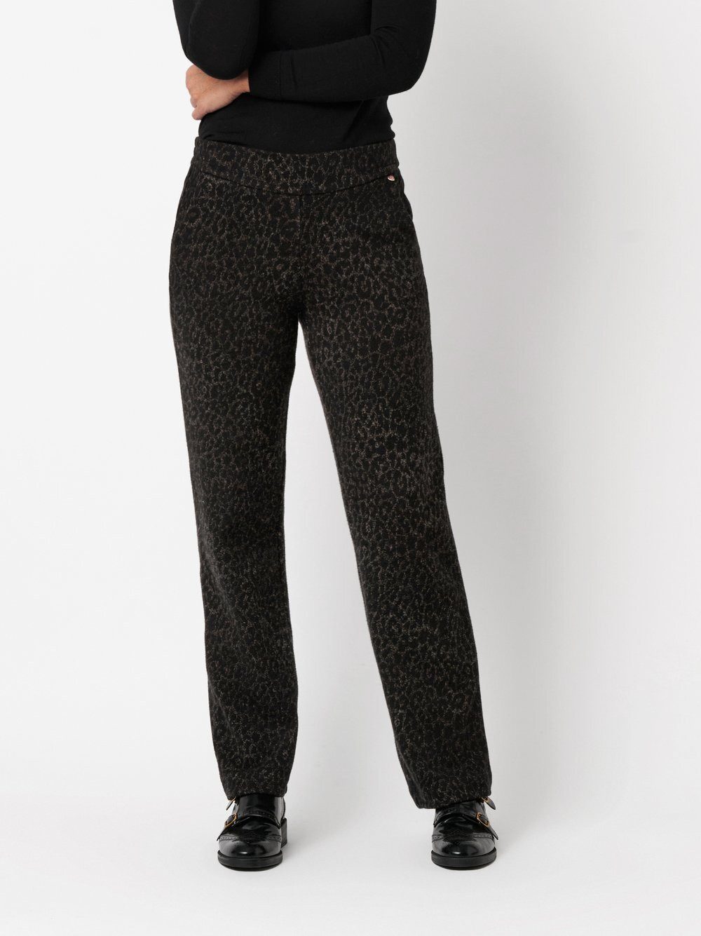 Relaxed by TONI Palazzohose Scarlet mit Leo-Muster