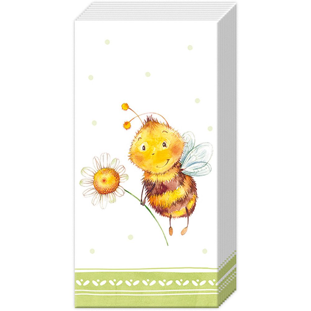 Ihr Ideal Home Range GmbH Papierserviette Bienenfreunde, (10 St), 21 x 21 cm