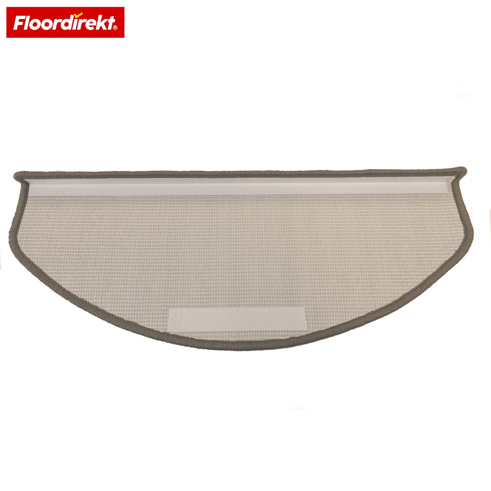 Floordirekt Stufenmatte Treppenmatte halbrund Wien Velours rutschfest selbstklebend, Gekettelt für hohe Langlebigkeit