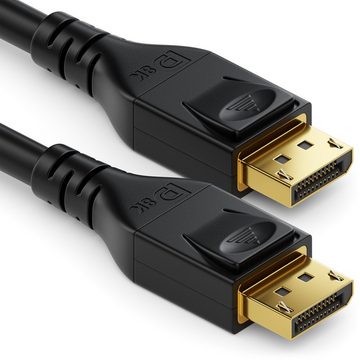 deleyCON deleyCON 4m DisplayPort Kabel 4K 8K UHD 1.4 HBR3 Display Port Kabel Video-Kabel