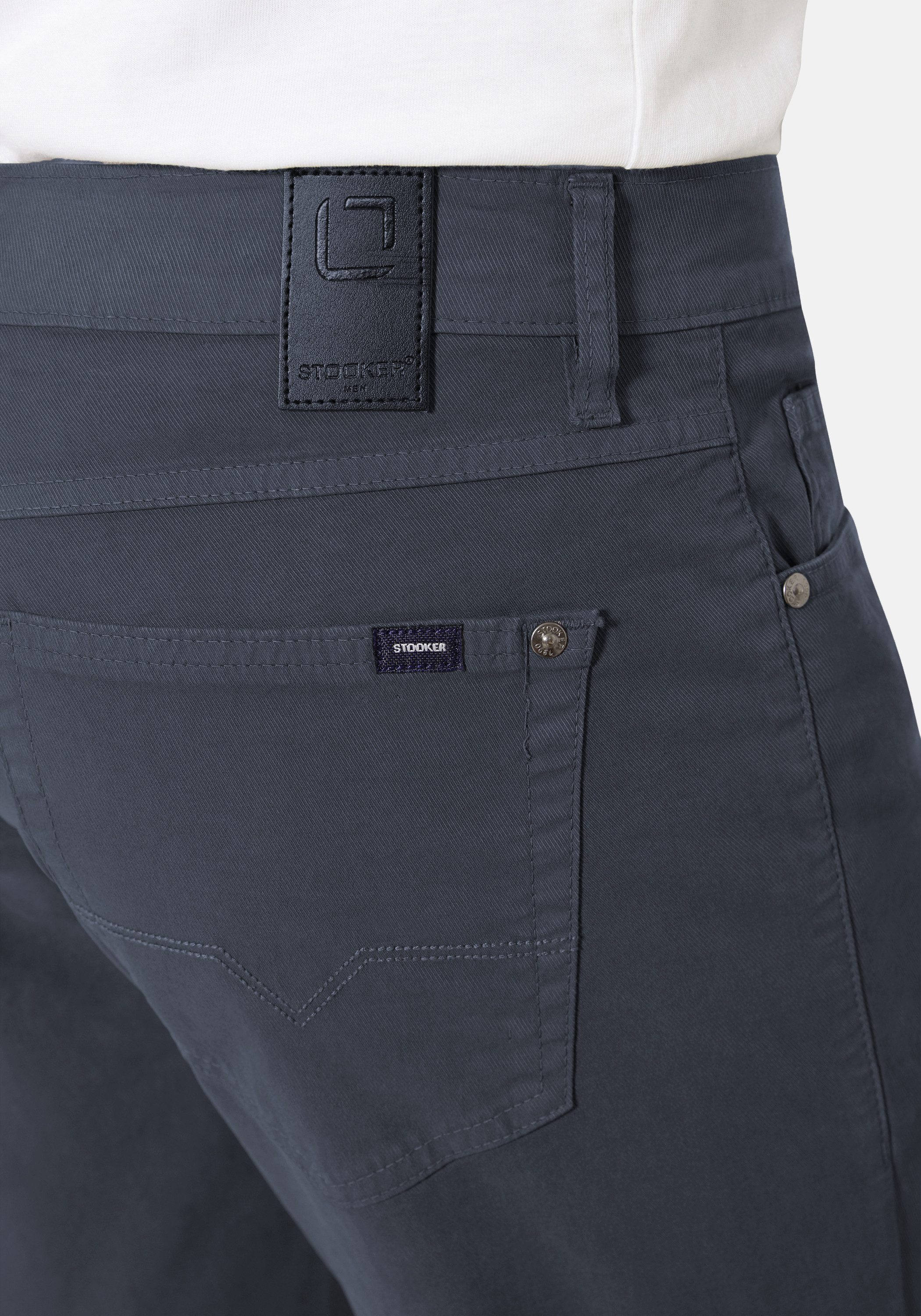 Stooker Men 5-Pocket-Hose Frisco Twill Straight Fit Jeans Straight Fit Casual Clean Wash Twill Coloured Comfort Flex! für Herren
