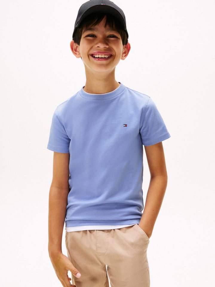 Tommy Hilfiger T-Shirt ESSENTIAL COTTON TEE S/S mit Logostickerei