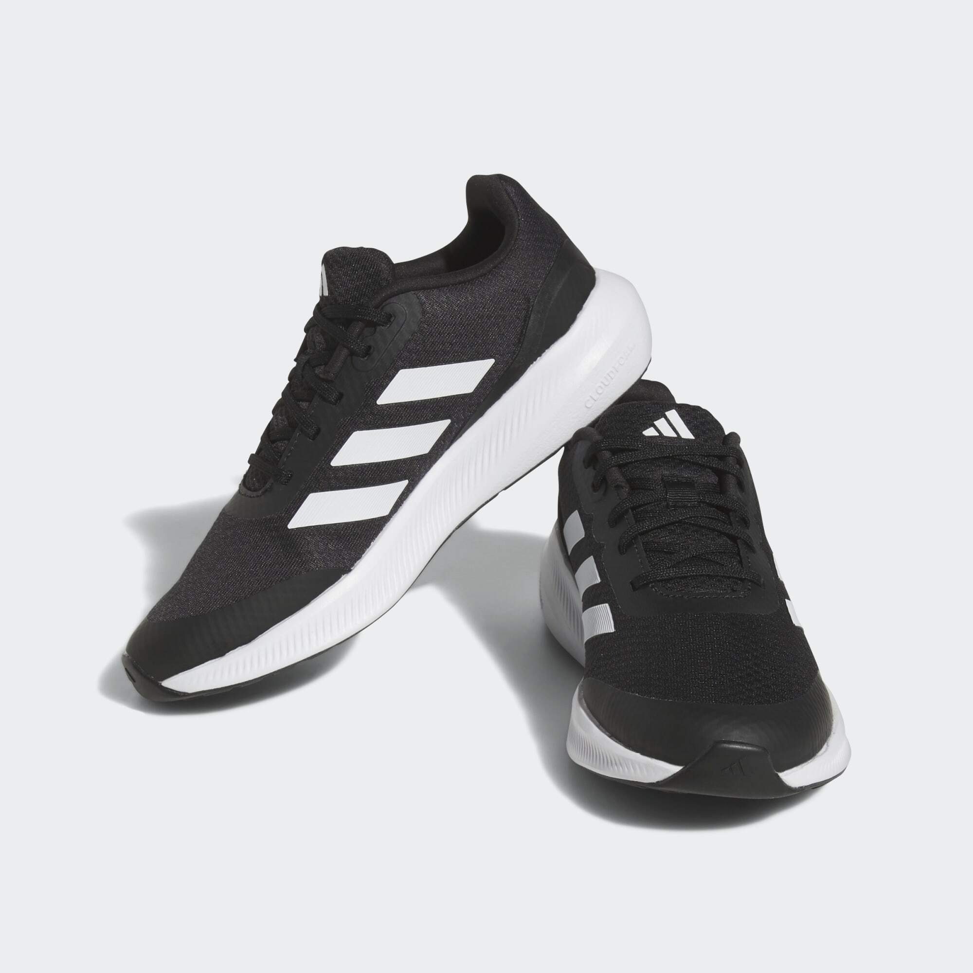 3 / Sneaker Cloud RUNFALCON Black SCHUH adidas White Core LACE / Black Core Sportswear