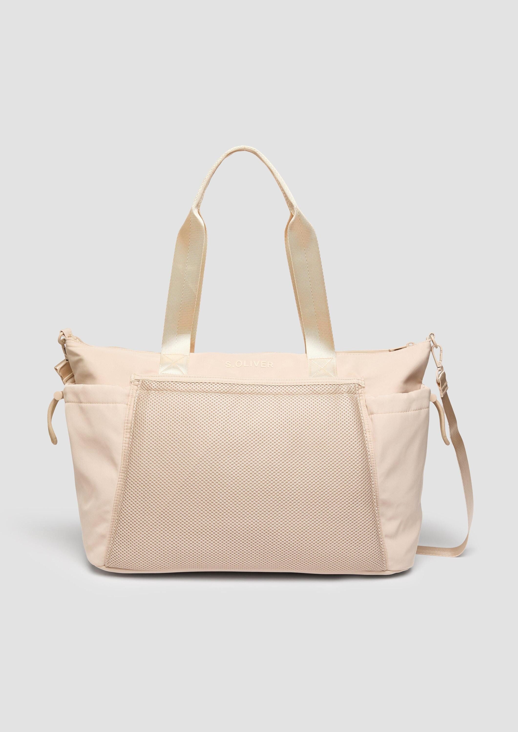s.Oliver Schultertasche Tasche, Shopper mit zwei seitlichen Reißverschlüssen an der Vorderseite