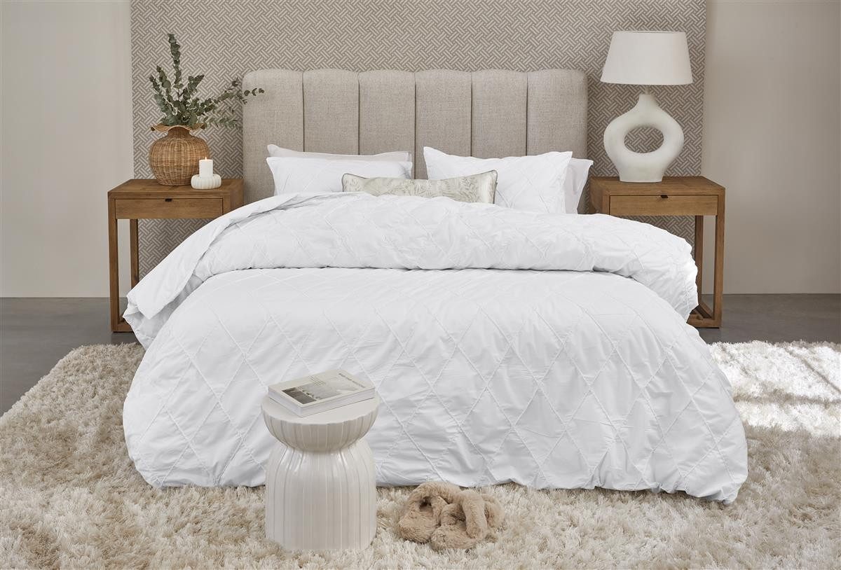 Rivièra Maison Bettwäsche Bettwäsche Elegance White 135x200 weiß, Baumwolle, 2 teilig, bettwäsche 135x200 baumwolle reißverschluss warm baumwolle bettwäsche
