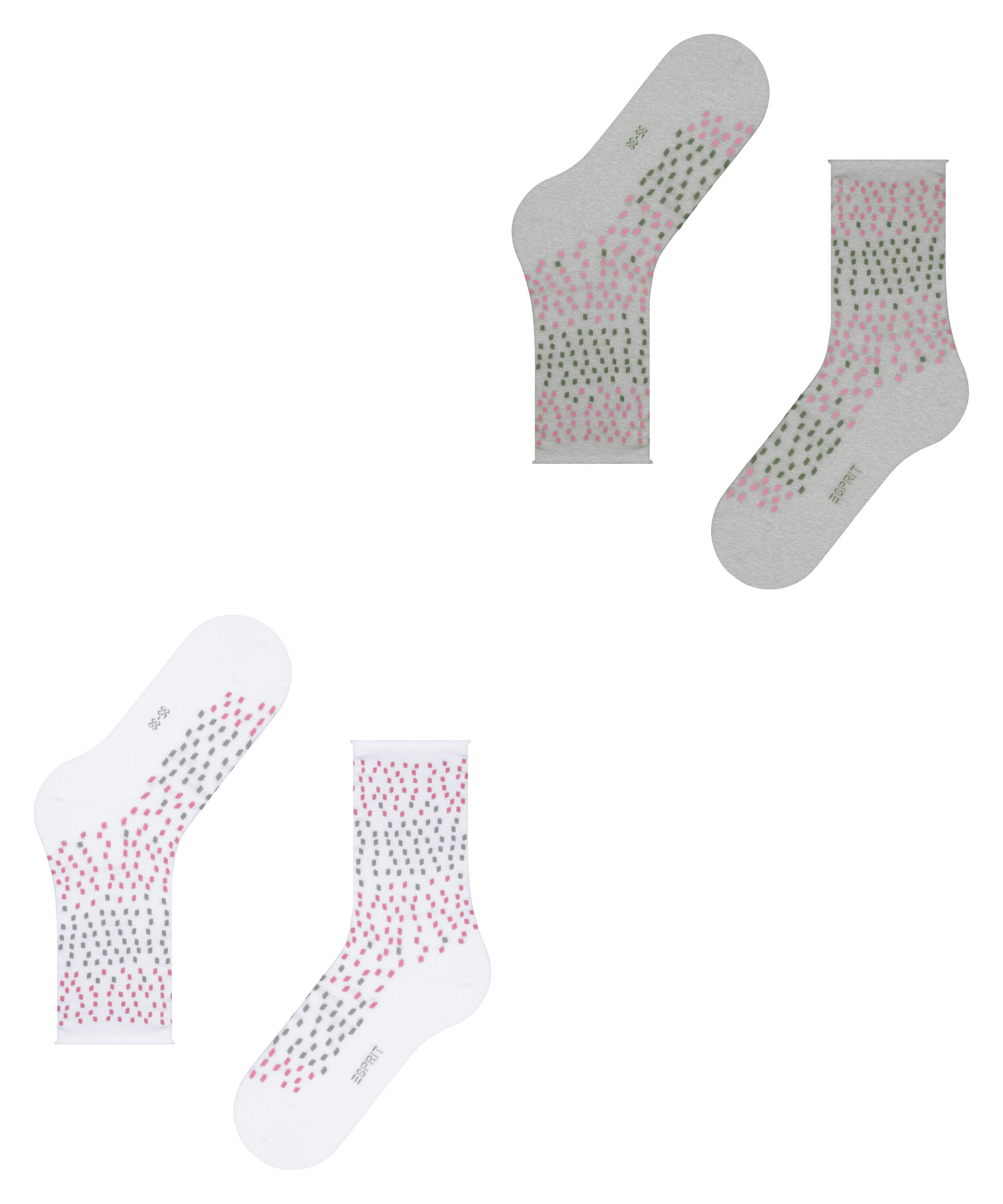 (2-Paar) Asbtract sortiment 2-Pack Socken (0010) Dot Esprit
