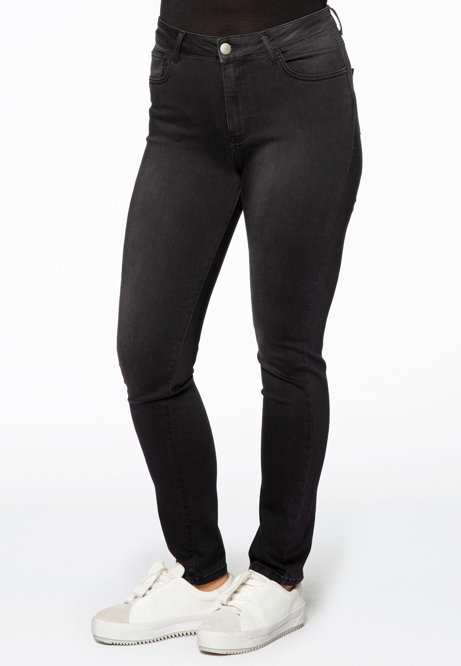 YOEK High-waist-Jeans Damen Jeans Große Größen