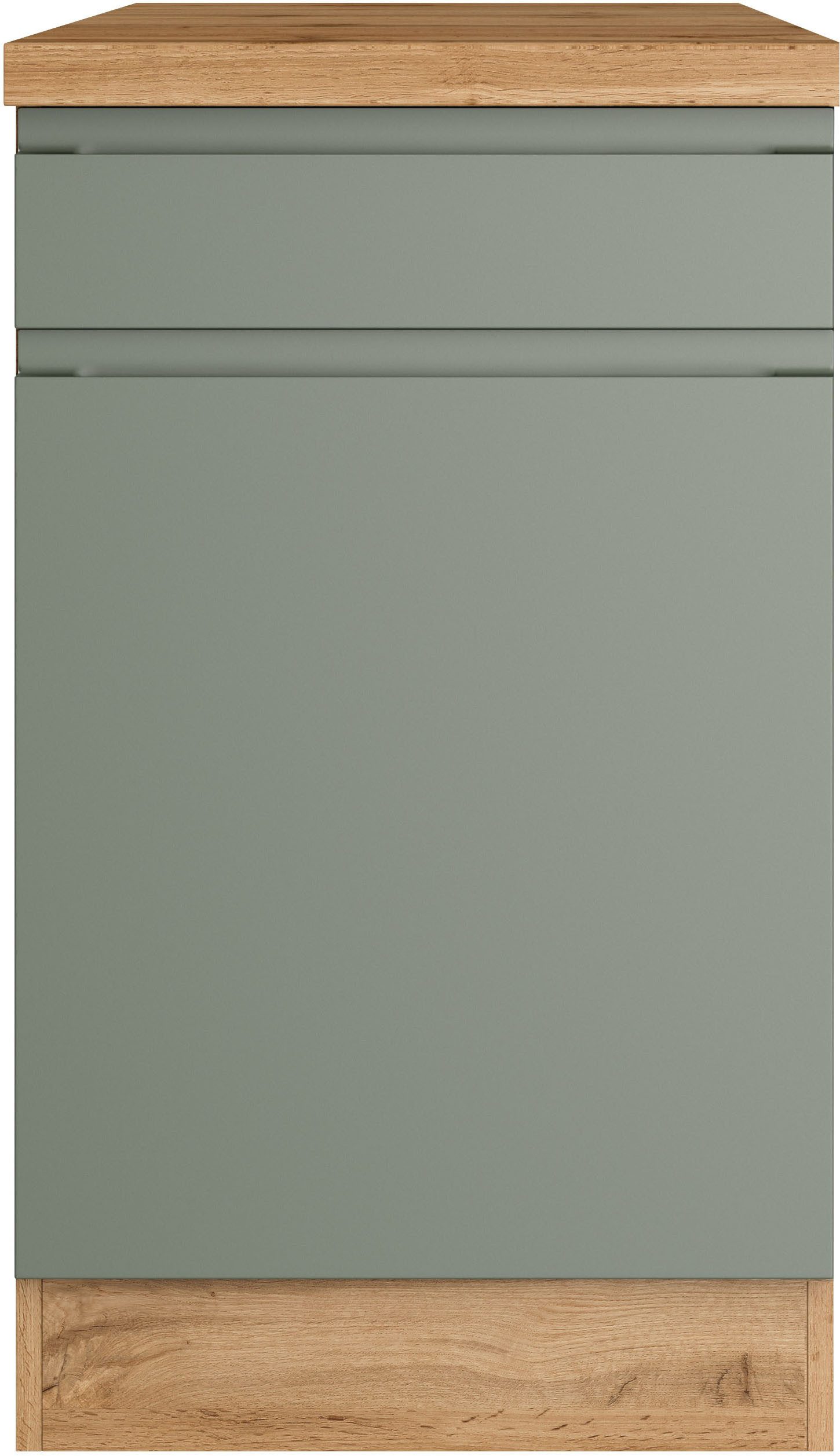 KOCHSTATION Unterschrank KS-Virginia,neu in verbesserter Ausführung (Stauraum, Softclose, mit CPL-Arbeitsplatte) Breite 50 cm, 1 Tür, 1 Schubkasten, Soft-Close- – Bild 4 von 5
