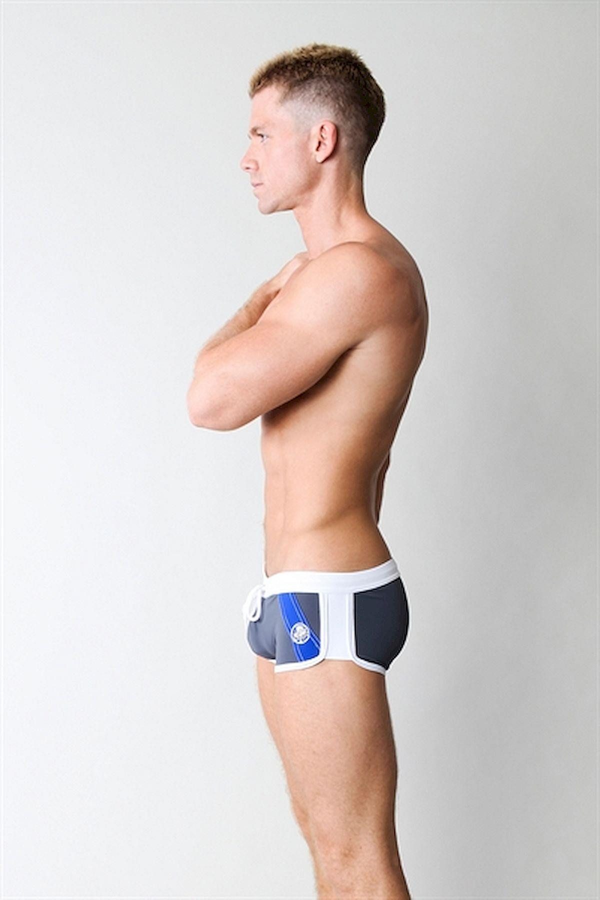 Timoteo Badehose Timoteo A-Frame Speedster - Grey/Blue