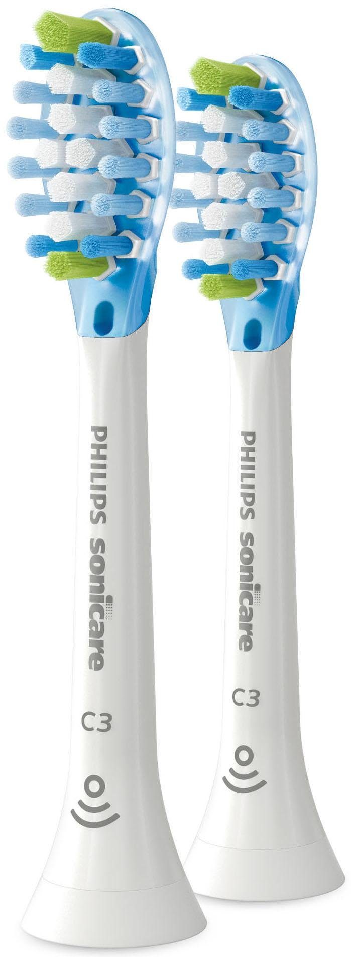 Haushalt Zahnpflege Philips Sonicare Aufsteckbürsten Premium Plaque Defense, weiß