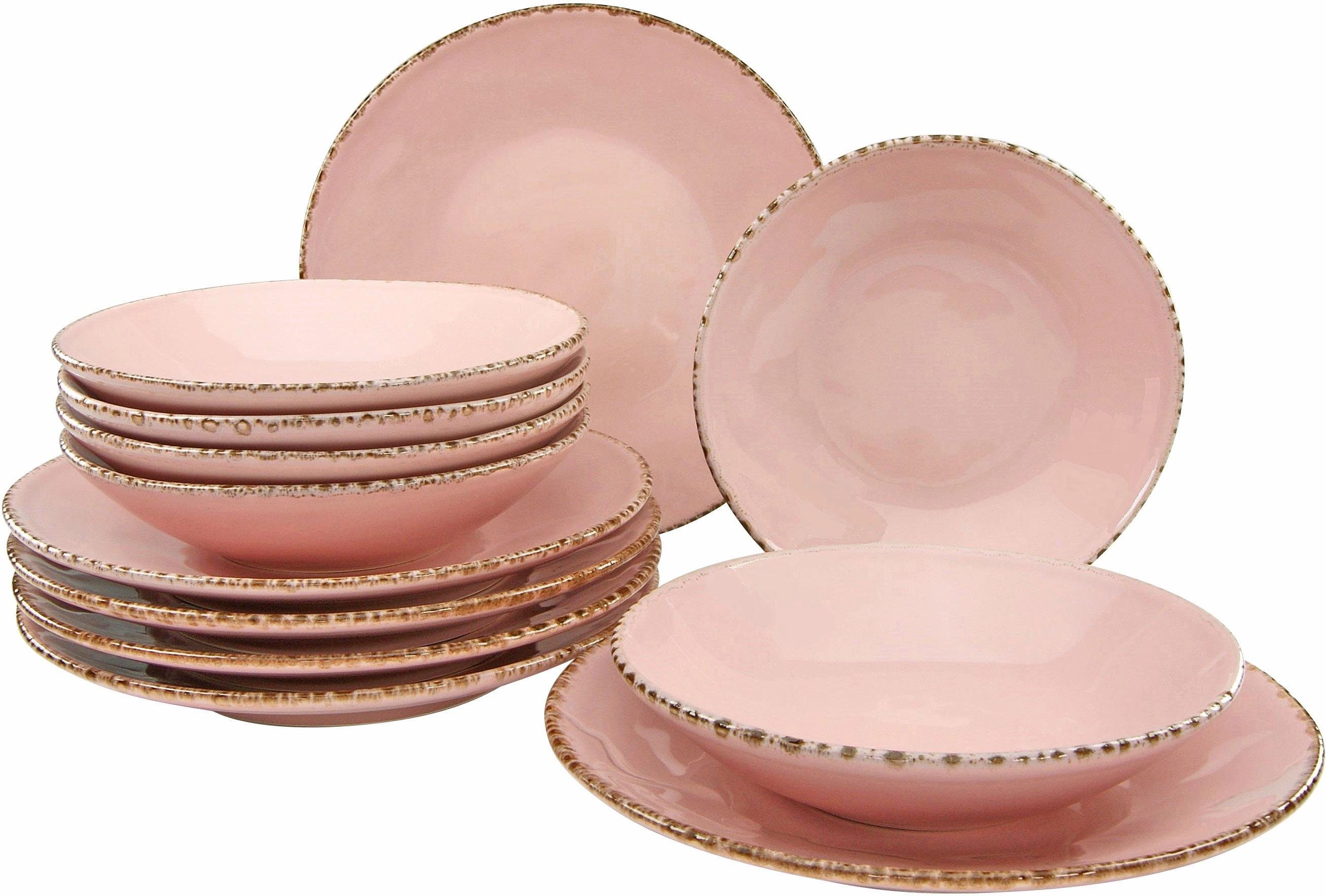 40-teiliges Kirschteller-Set Mit Rosa Schleife – Deko-Teller Für Süßigkeiten Oder Snacks