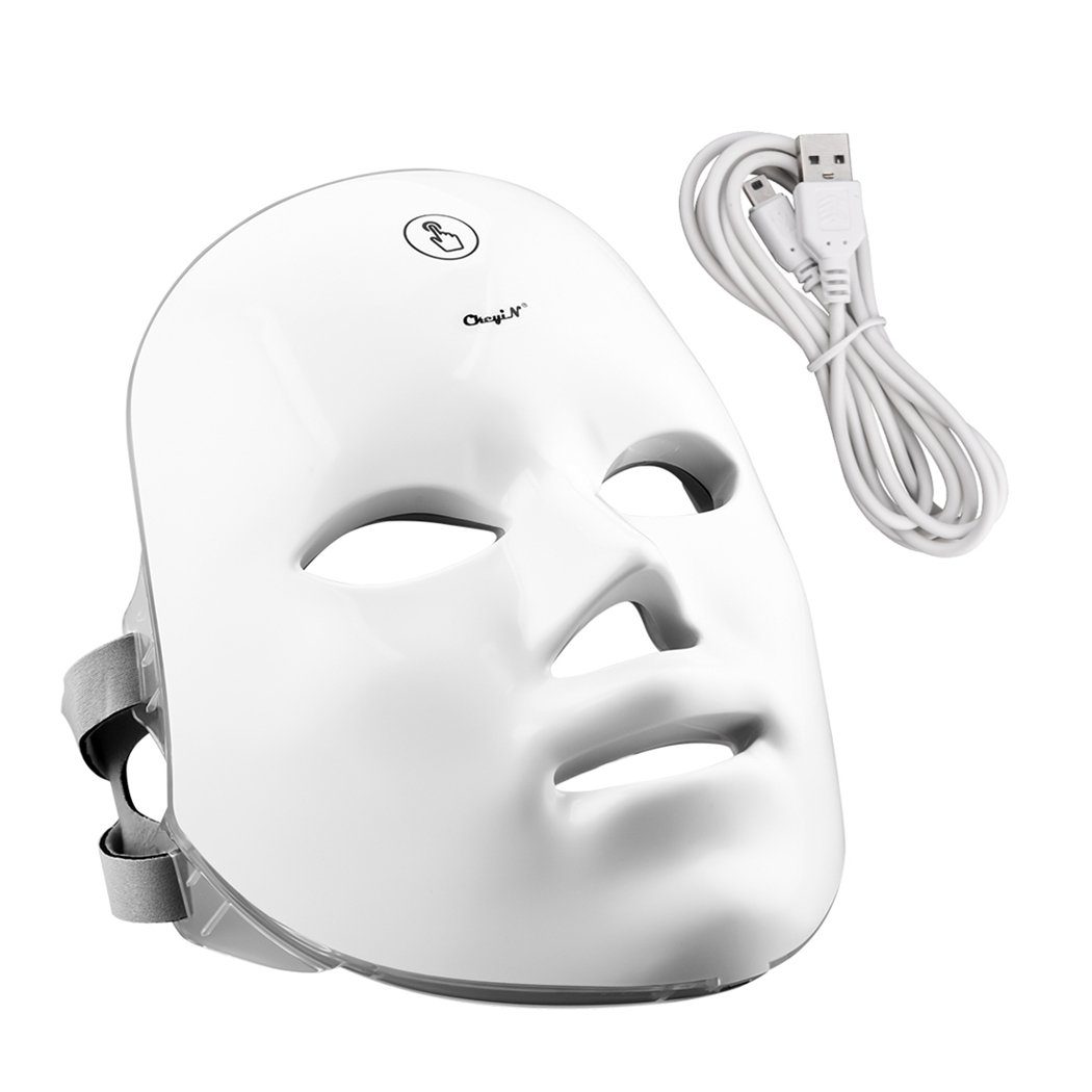 Kosmetikbehandlungsgerät 7-Farben-LED-Maskengerät, kabelloses LED-Maskengerät, wiederaufladbar
