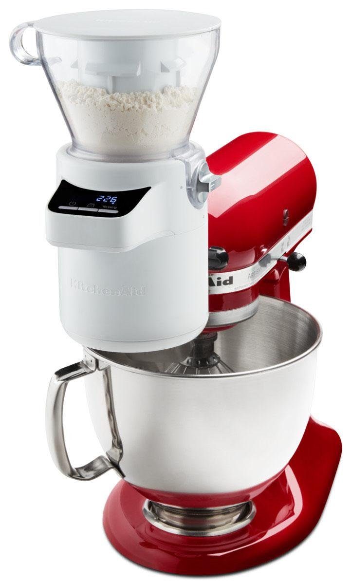 KitchenAid Siebaufsatz 5KSMSFTA, Zubehör für für alle KitchenAid Küchenmaschinen außer Professional 5KSM7990X, mit digitaler Waage