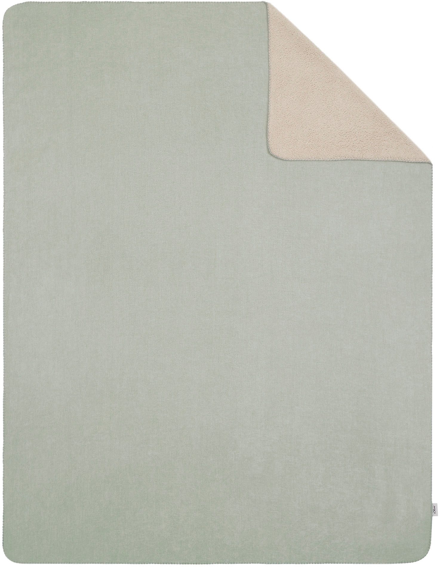 Wohndecke s.Oliver Lounge Decke, s.Oliver, trendige Doubleface-Optik