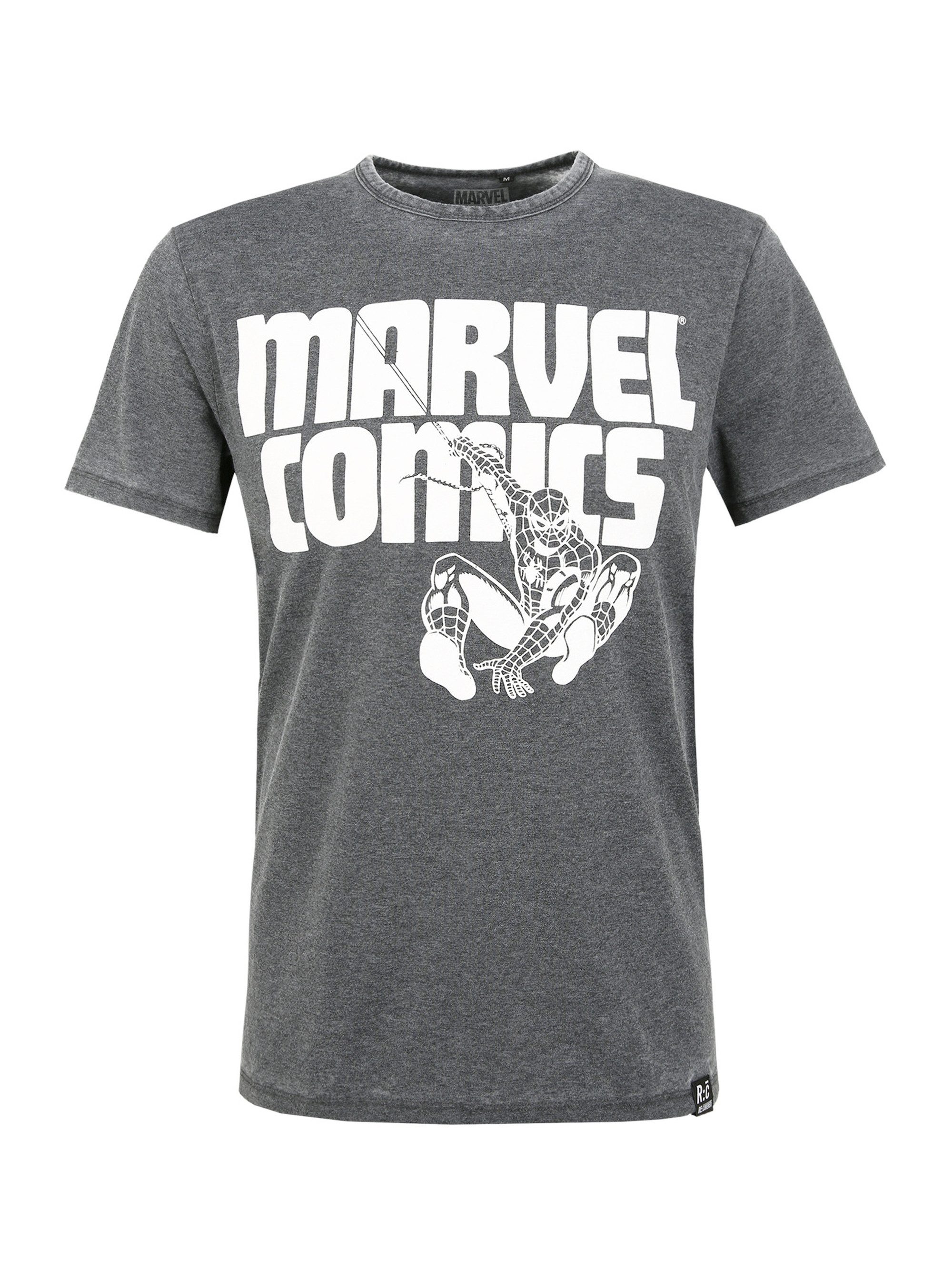 Recovered T-Shirt Marvel Comics Spidey Charcoal günstig online kaufen