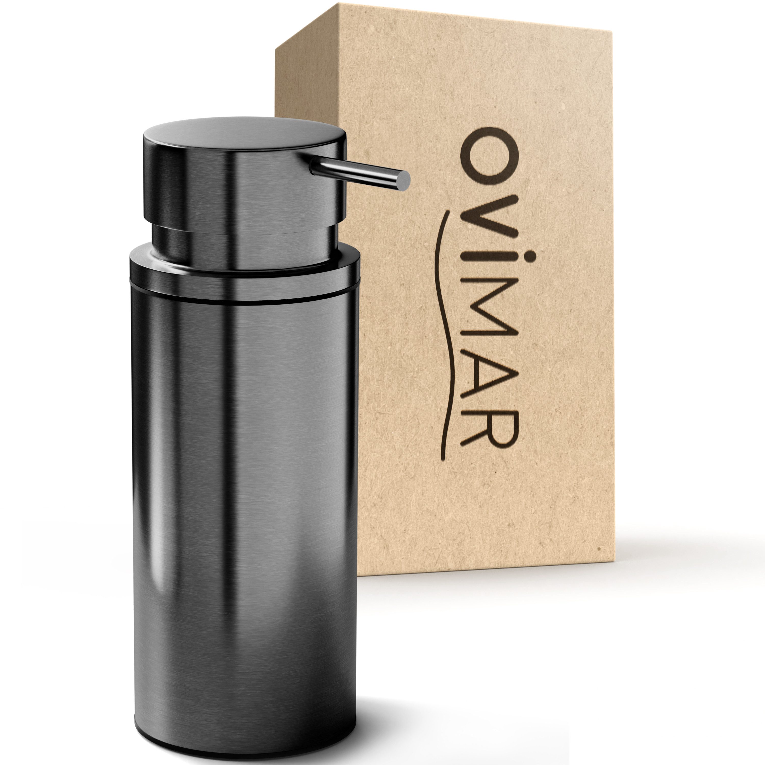 ovimar Seifenspender, (1-tlg), aus Edelstahl in Gunmetal zur