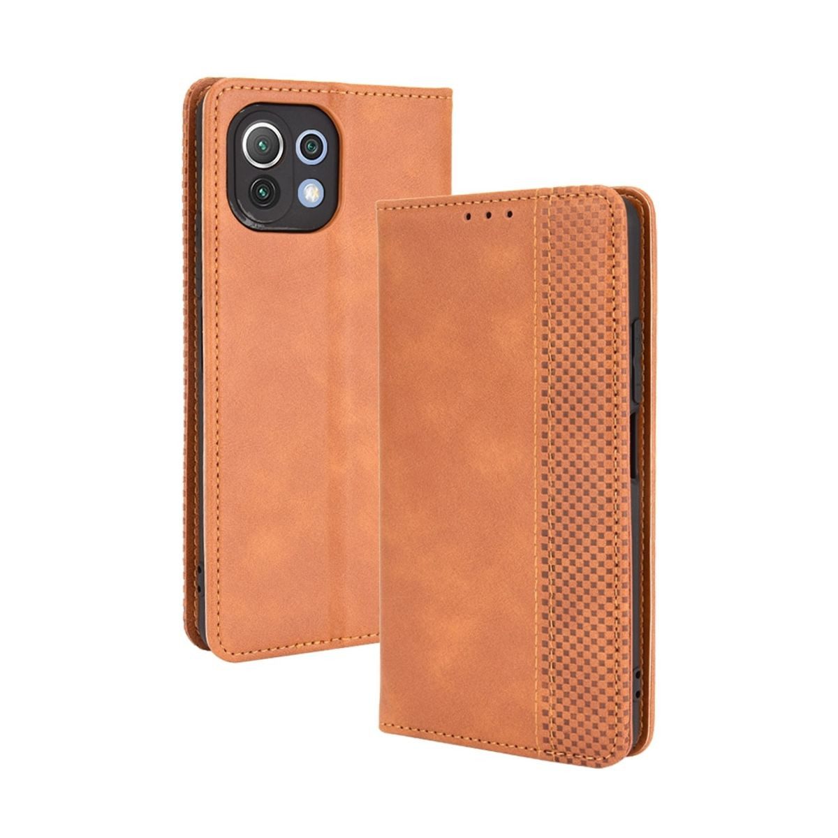 König Design Handyhülle Xiaomi Mi 11 Lite, Schutzhülle Schutztasche Case Cover Etuis Wallet Klapptasche Bookstyle