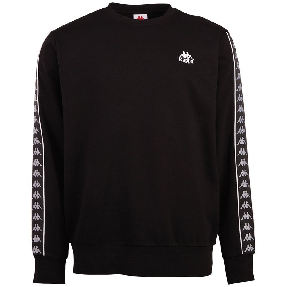 Kappa Sweater mit hochwertigem Jacquard Logoband an den Ärmeln, Mit  Jacquard Logoband an den Ärmeln