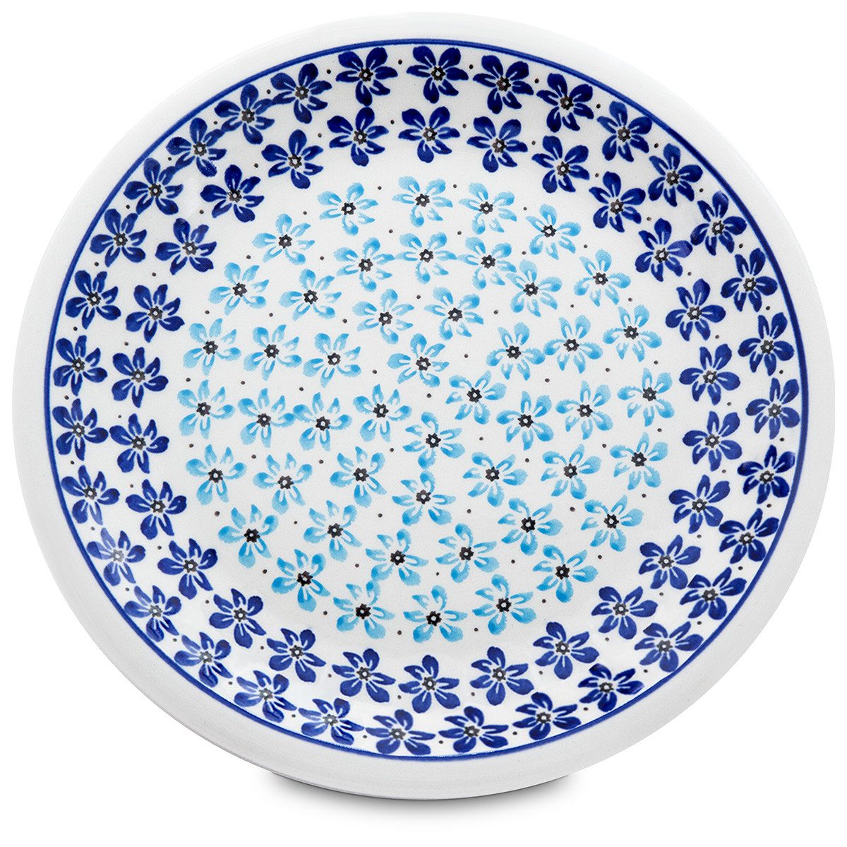 Bunzlauer Keramik Speiseteller Flacher Teller Ø24 cm Essteller Servierteller Keramikteller Dekor 1111