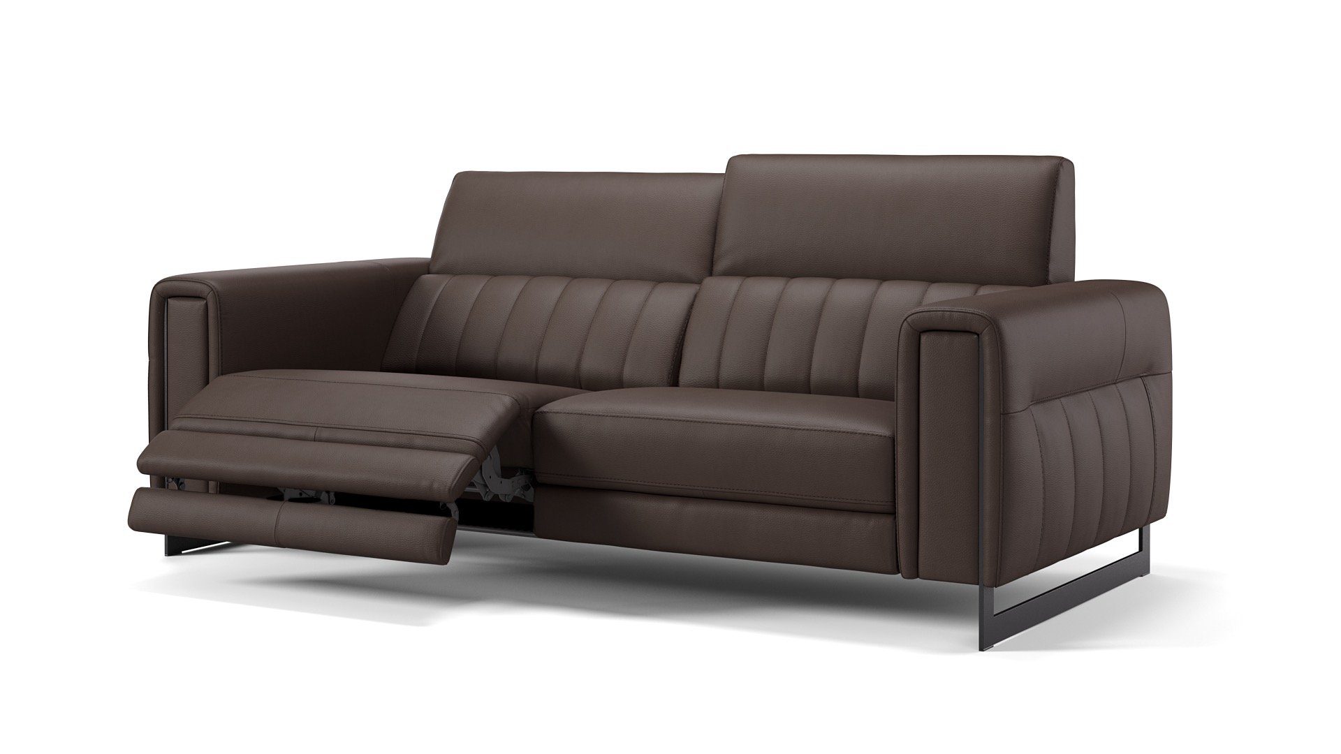 Sofanella 3-Sitzer Leder LESINA, Relaxcouch, Designersofa, Designer Sofa, 3er Couch, Sofagarnitur