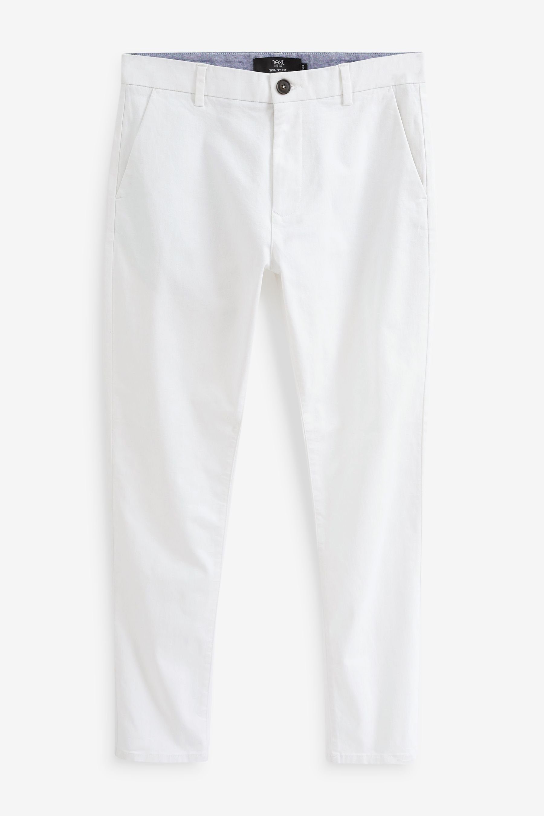 Next Chinohose Skinny Fit Chinohose mit Stretch (1-tlg) White