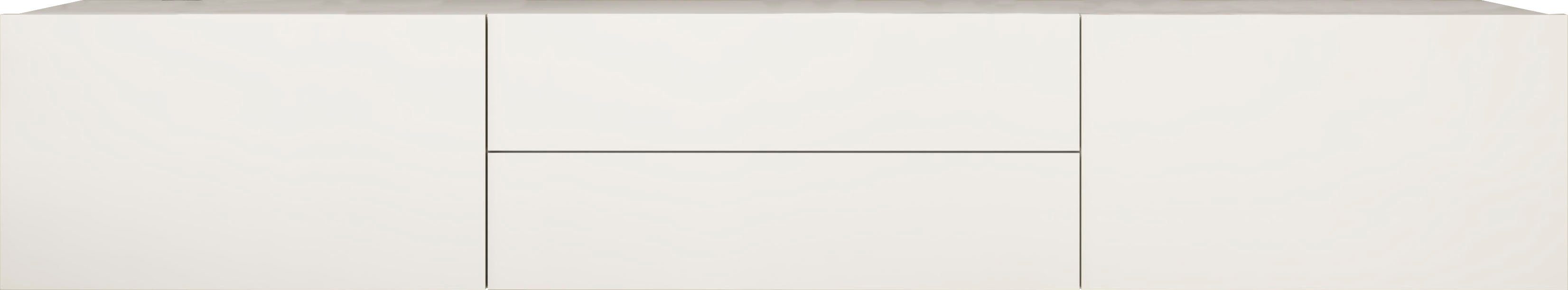 borchardt Möbel Lowboard Sophia, TV-Schrank Breite 200 cm, 2 Klappen und 2 Schubkästen, stehende oder hängende Montage