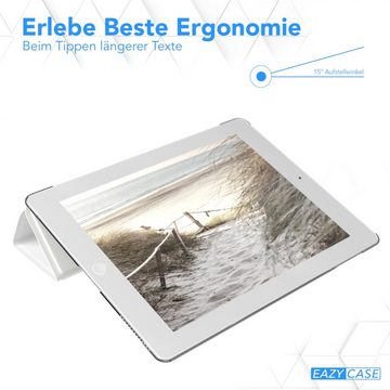 EAZY CASE Tablet-Hülle Smart Case für Apple iPad 2. / 3. / 4. Generation 9,7 Zoll, Schutzhülle mit Sleep Wake Up Funktion Smartcase verstellbar Etui Weiß