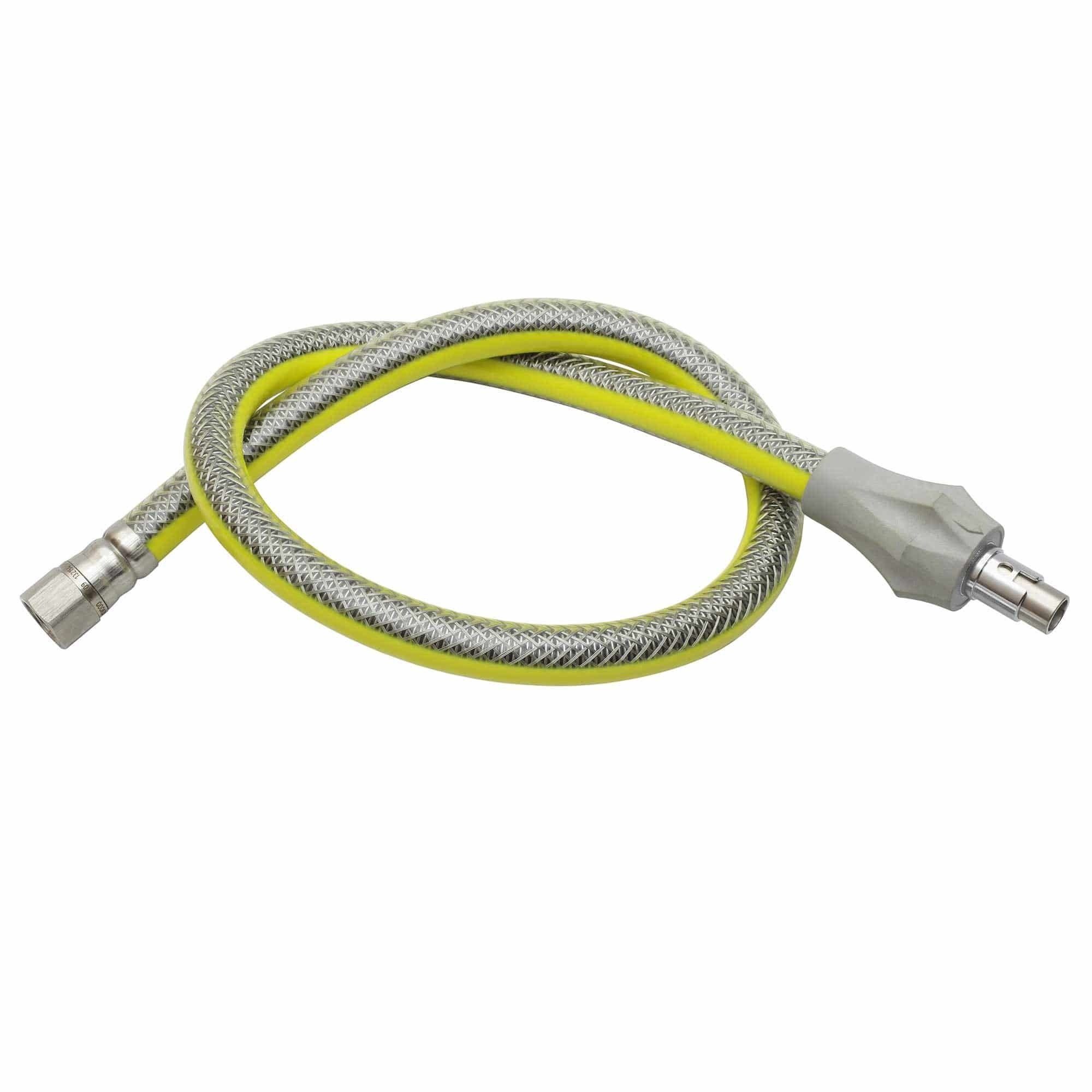 qpool24 Schlauch Flexo-Gas flexibler DVGW Gasschlauch, mit Schnellkupplung x 1/2" Festgewindemuffe