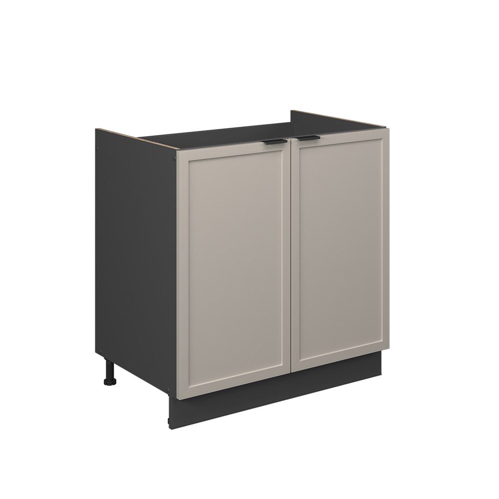 Vicco Spülenunterschrank Fame-Line, GrauBeige/Anthrazit, 80 cm, günstig online kaufen