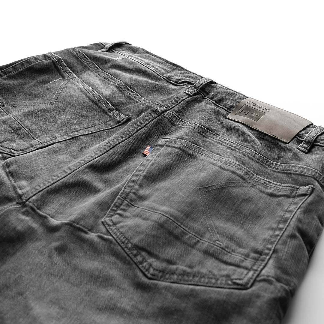 Blauer Motorradhose Kevin Gray Motorrad Jeans Knieprotektoren enthalten