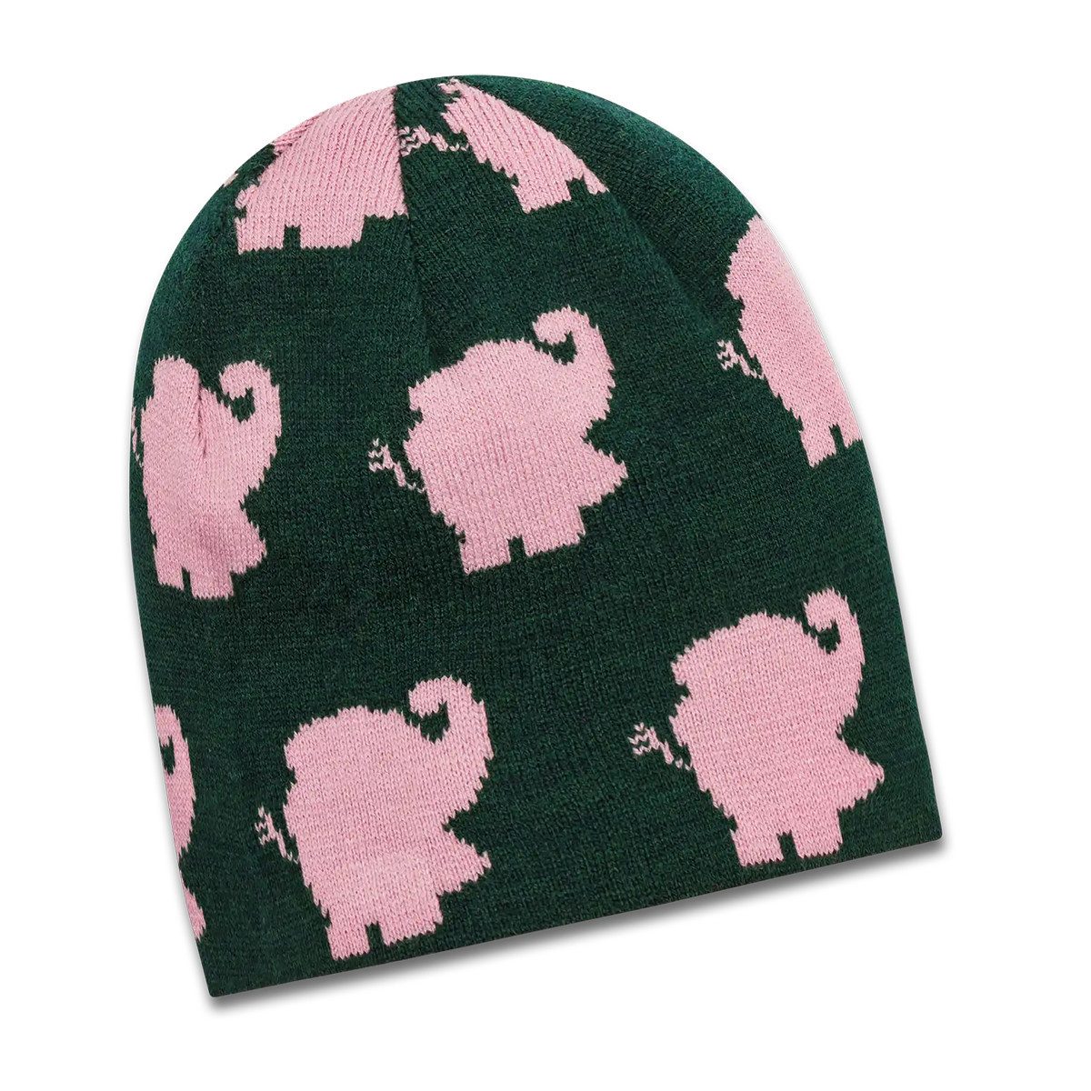 koaa Beanie koaa Der Elefant “Silhouette” Reversible Beanie (Strickmütze, Beanie)