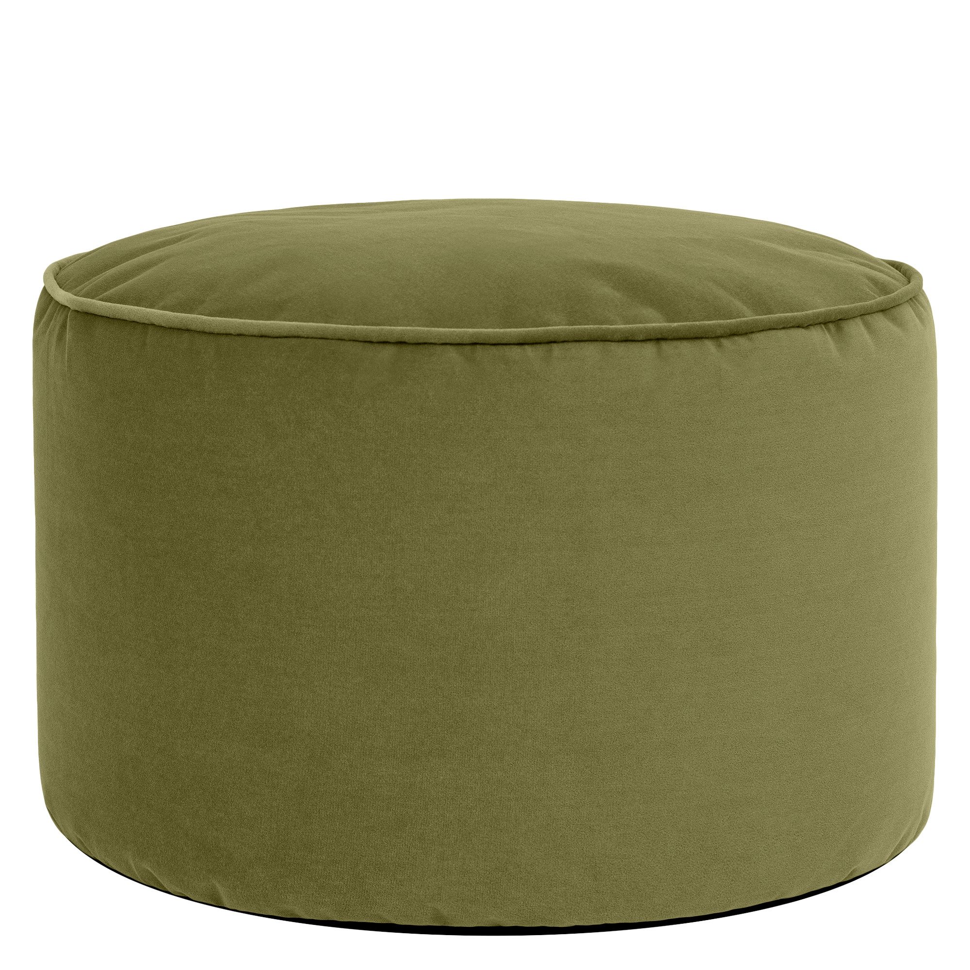 icon Pouf XL aus Plüschsamt „Milano“, mit Füllung