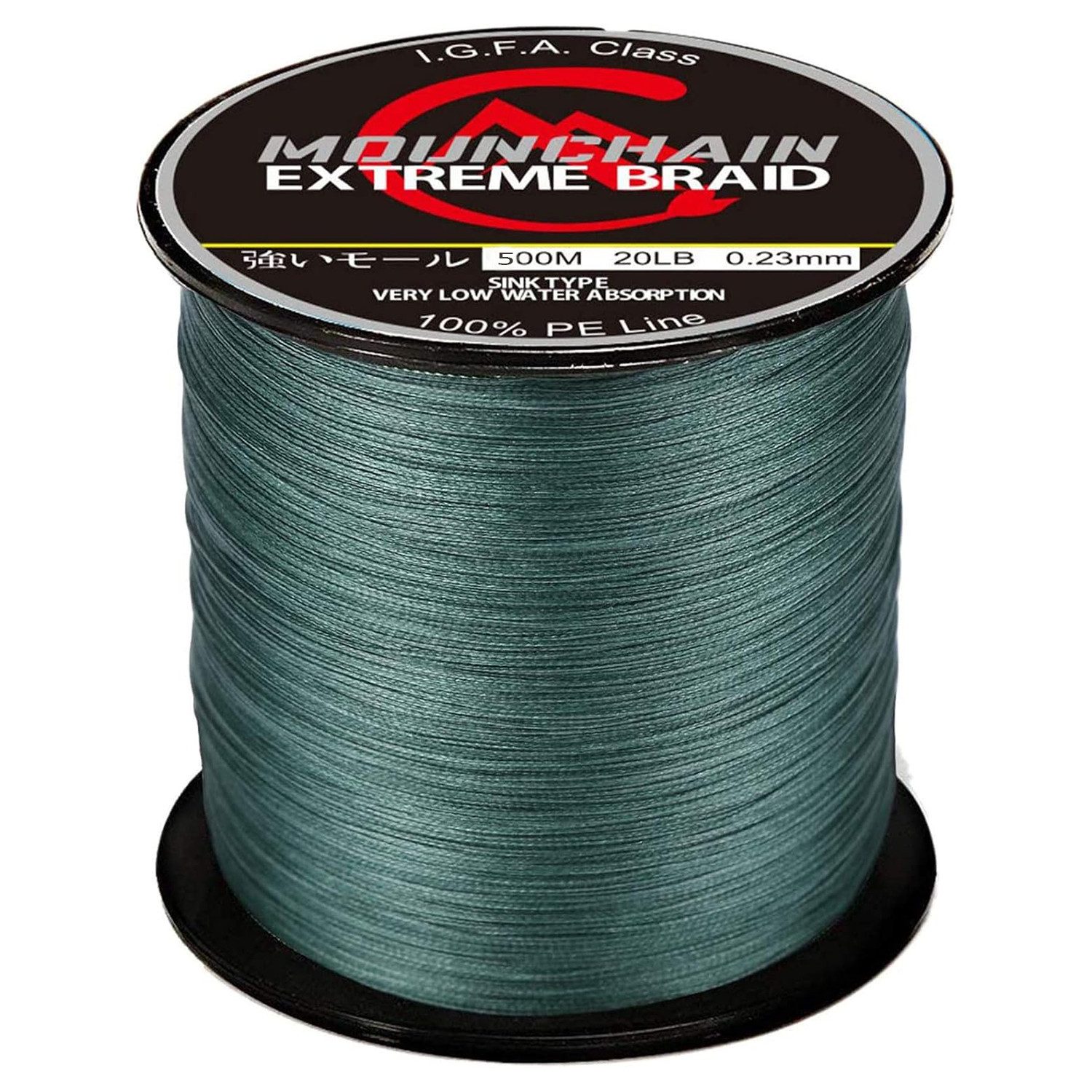 GarveeMore Angelschnur Línea de Pesca Trenzada 4/8 Hebras 100% PE Resistente 300-1000m, 500 m Länge – Bild 2 von 5